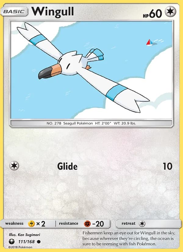 Wingull card in English