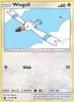 Wingull card in English