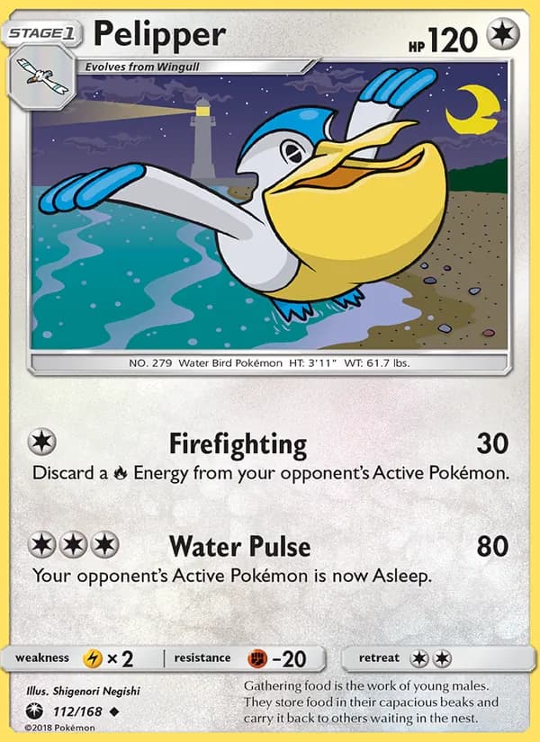 Pelipper card in English