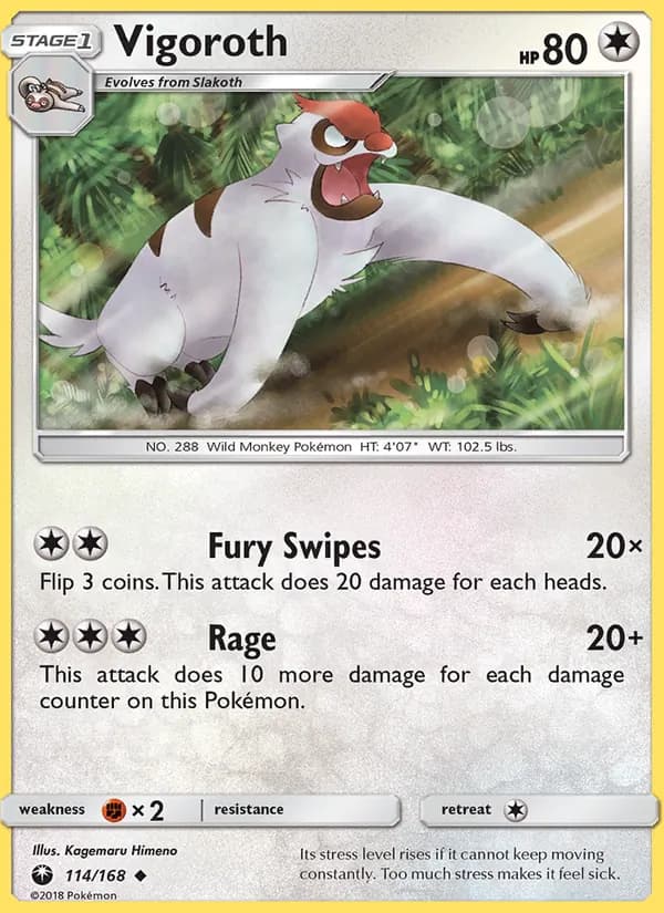 Vigoroth card in English