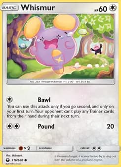 Whismur card in English