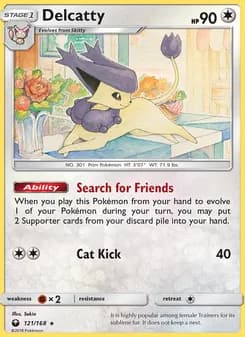 Delcatty card in English