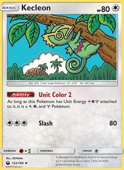 Kecleon card in English