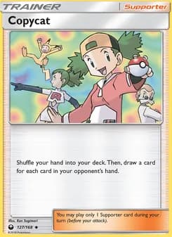 Copycat card in English