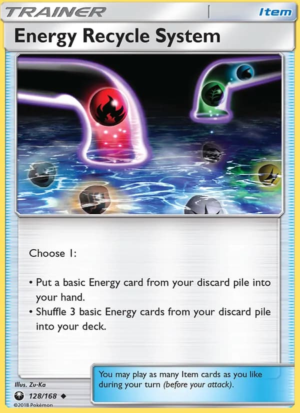 Energy Recycle System card in English