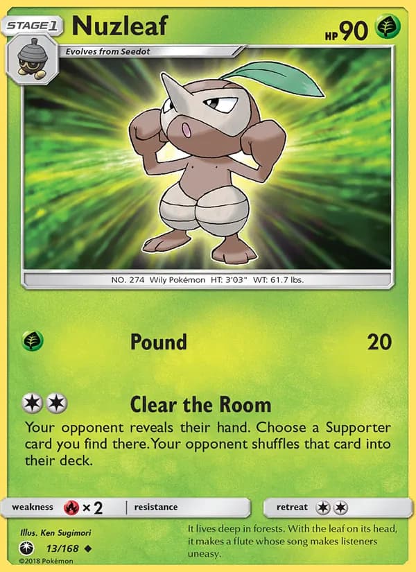 Nuzleaf card in English