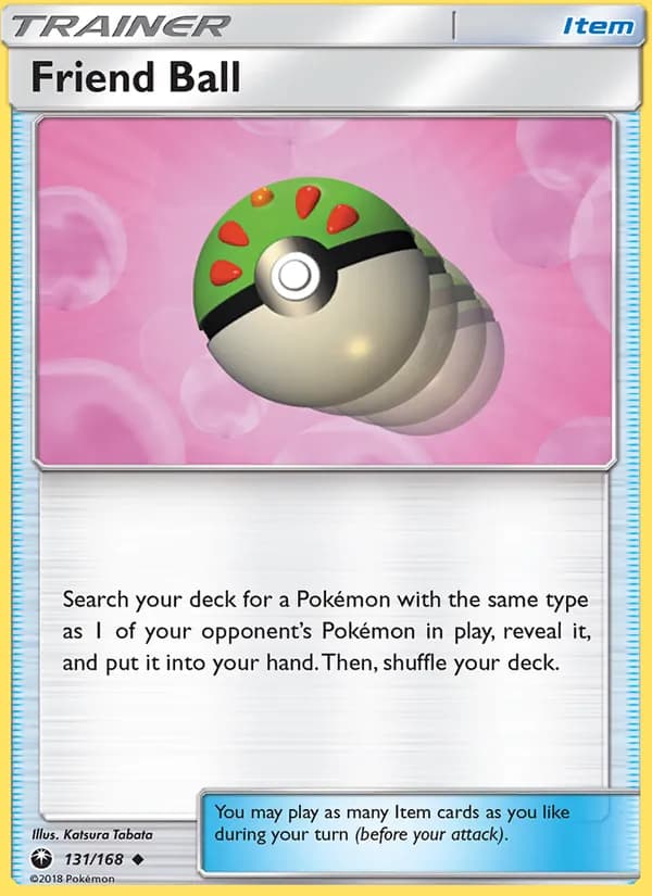 Friend Ball card in English