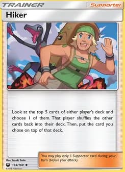 Hiker card in English