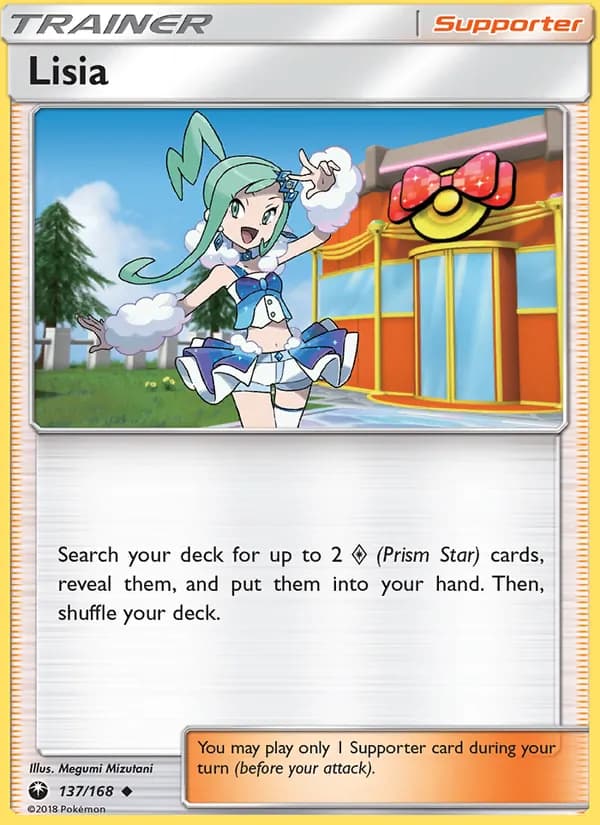 Lisia card in English