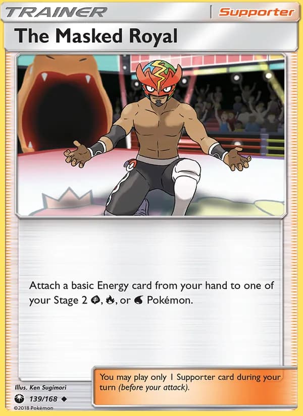 The Masked Royal card in English