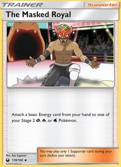 The Masked Royal card in English