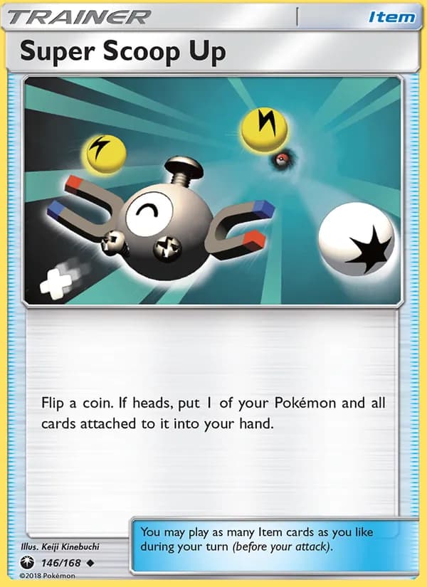 Super Scoop Up card in English