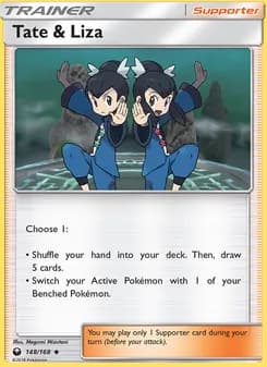 Tate & Liza card in English