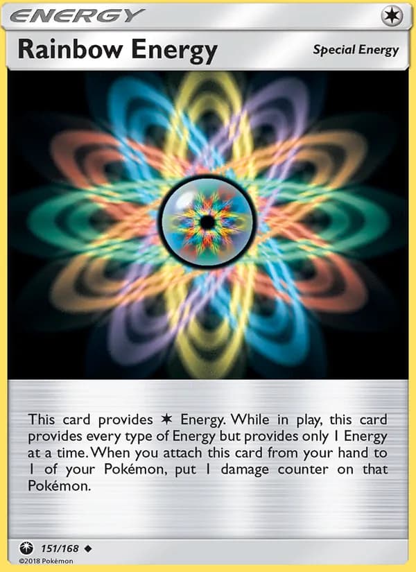 Rainbow Energy card in English