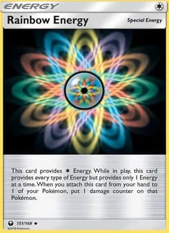 Rainbow Energy card in English