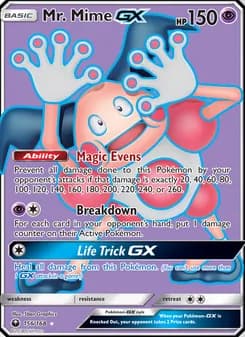 Mr. Mime GX card in English
