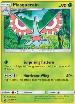 Masquerain card in English