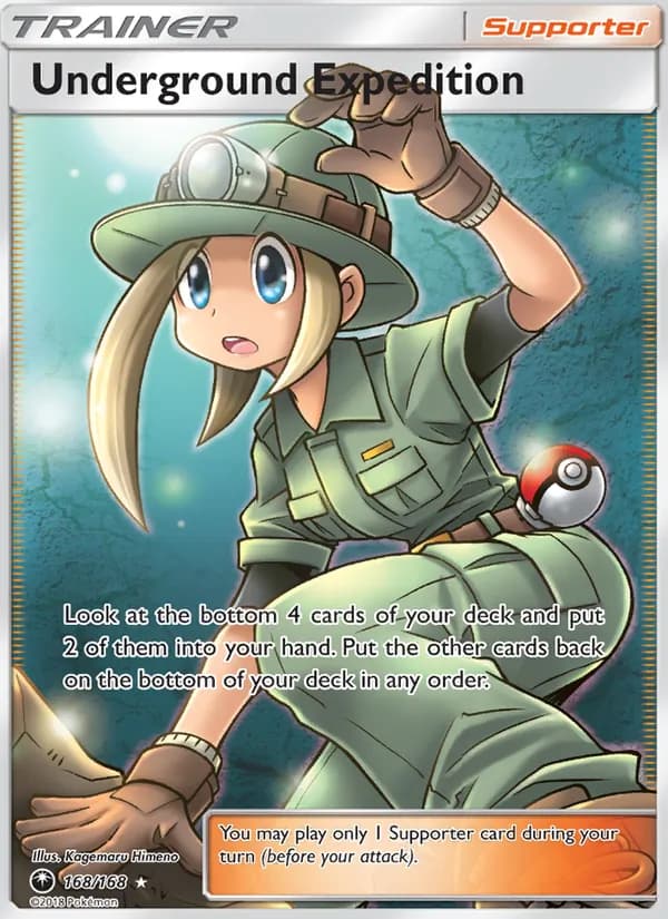 Underground Expedition card in English