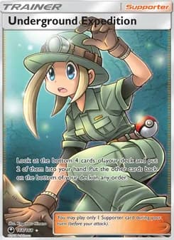 Underground Expedition card in English