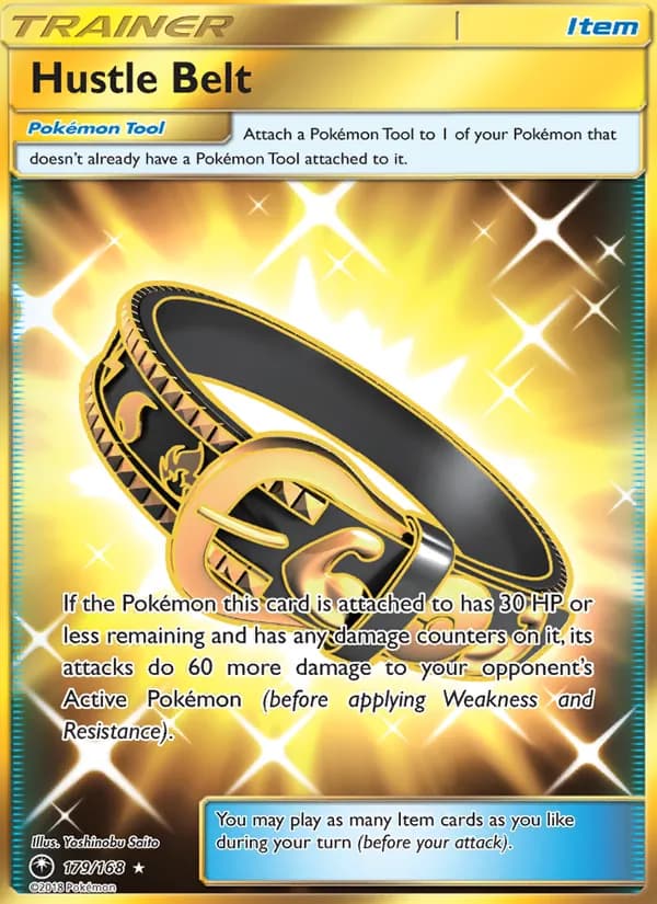 Hustle Belt card in English