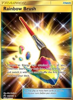 Rainbow Brush card in English