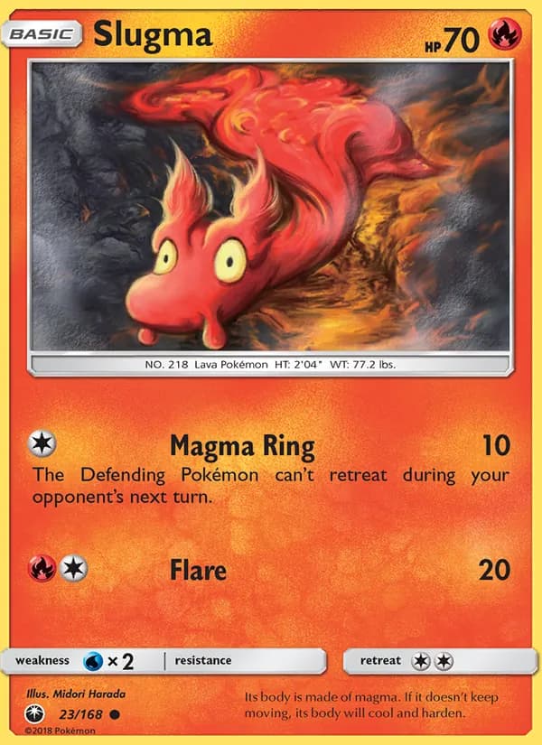 Slugma card in English