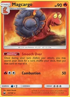 Magcargo card in English