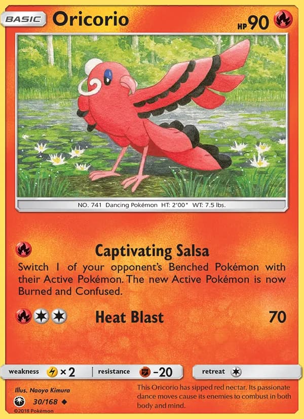 Oricorio card in English
