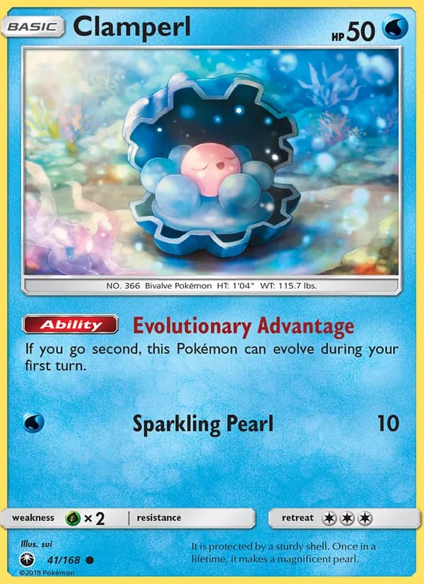 Clamperl card in English
