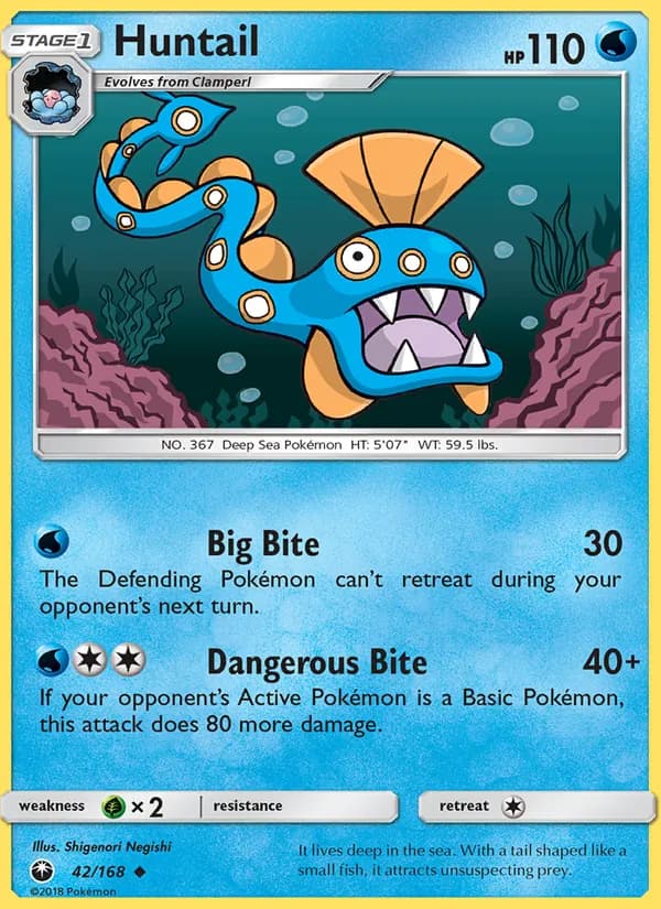Huntail card in English