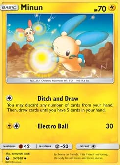 Minun card in English