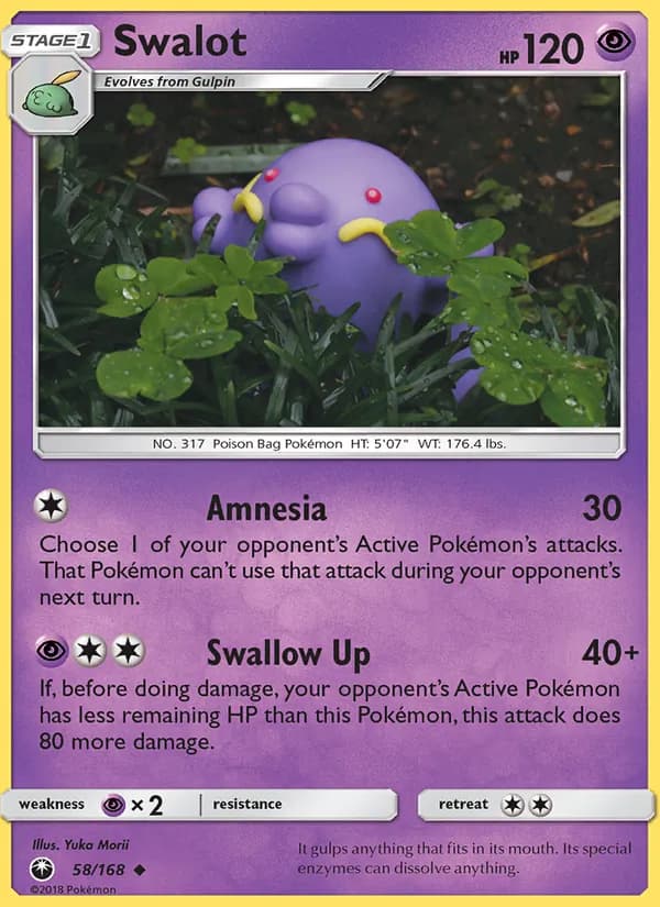 Swalot card in English