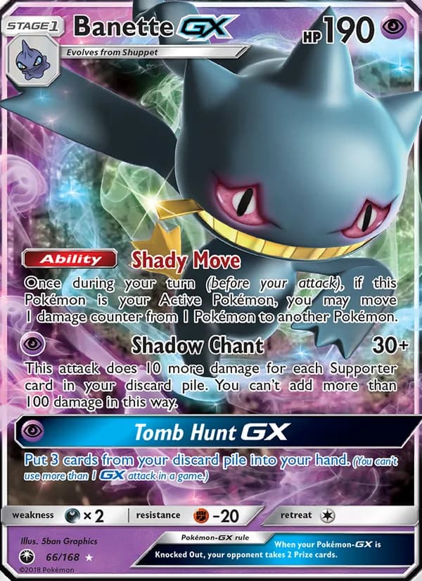 Banette GX card in English