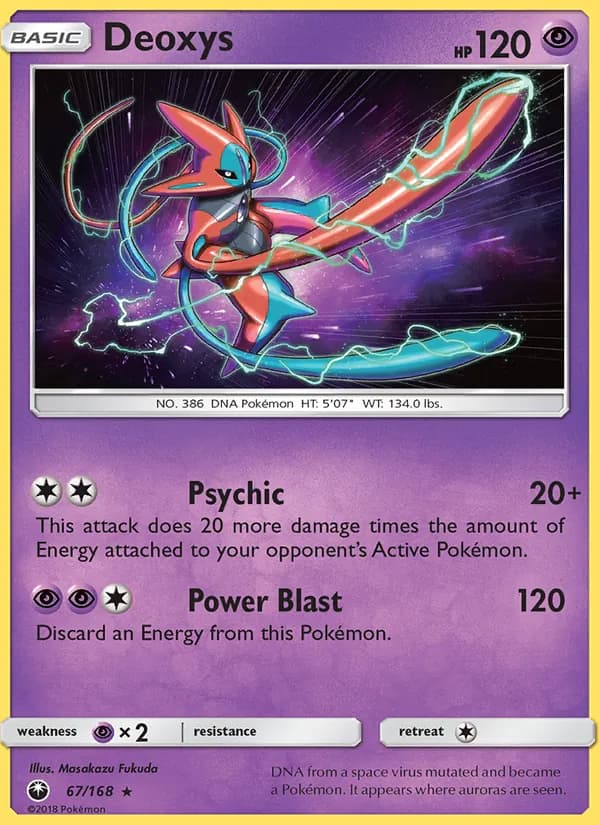Deoxys card in English