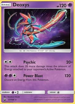 Deoxys card in English