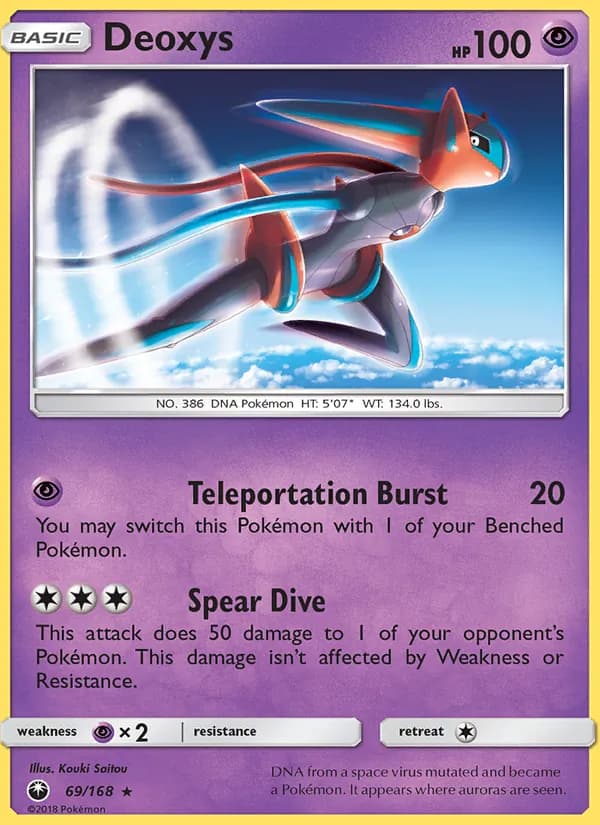 Deoxys card in English