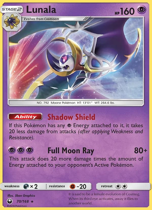 Lunala card in English