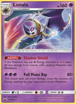 Lunala card in English