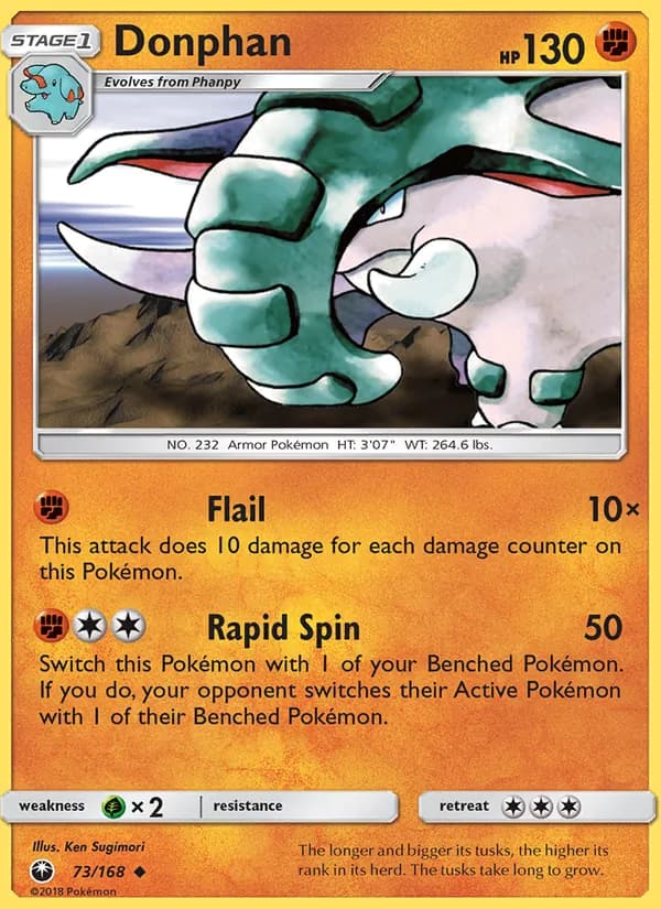 Donphan card in English