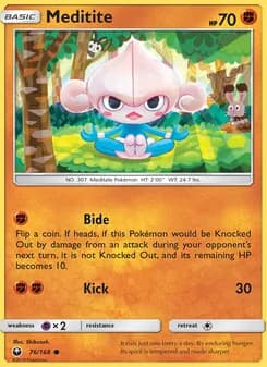 Meditite card in English