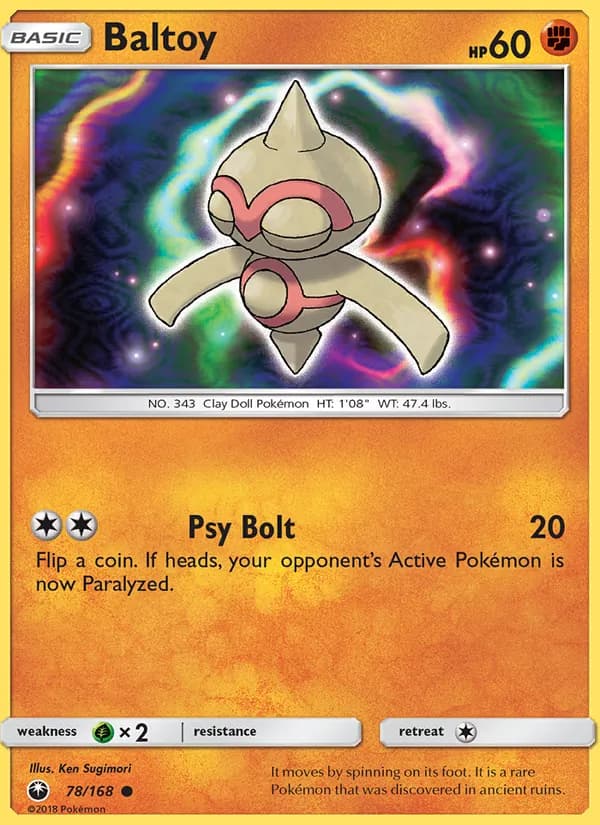 Baltoy card in English