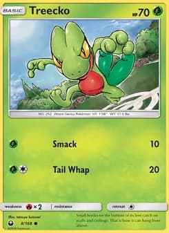 Treecko card in English