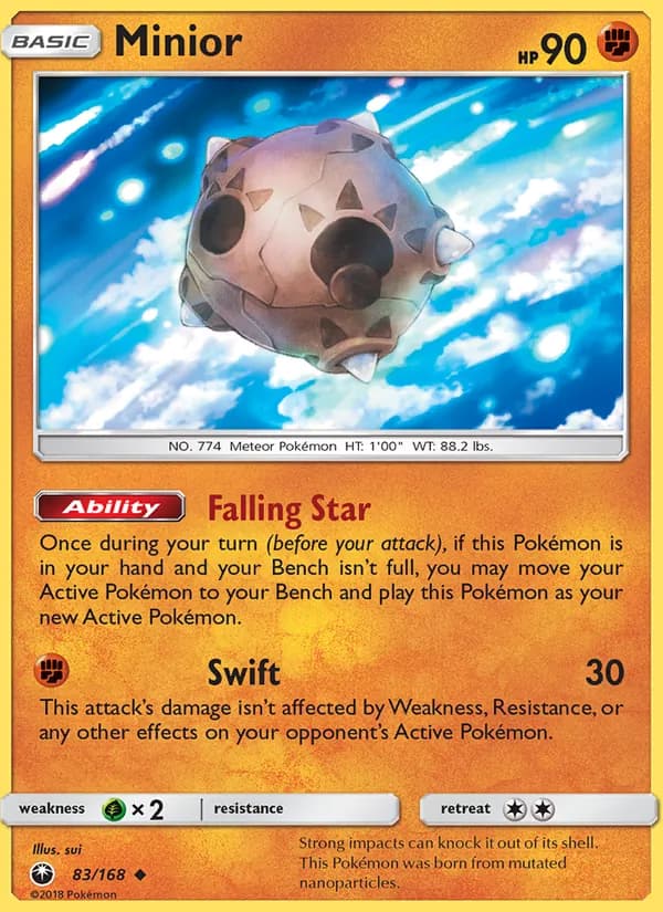 Minior card in English