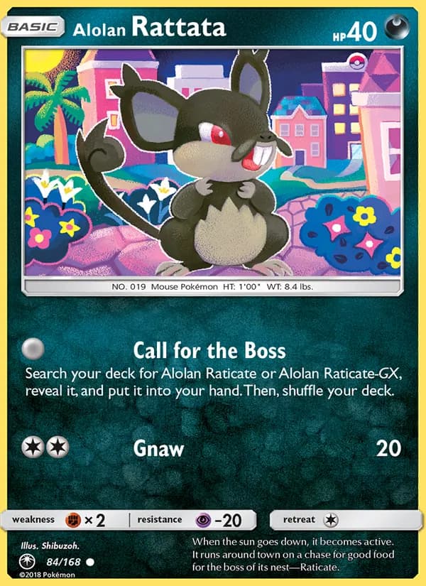 Alolan Rattata card in English