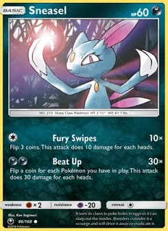 Sneasel card in English