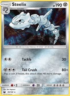 Steelix card in English