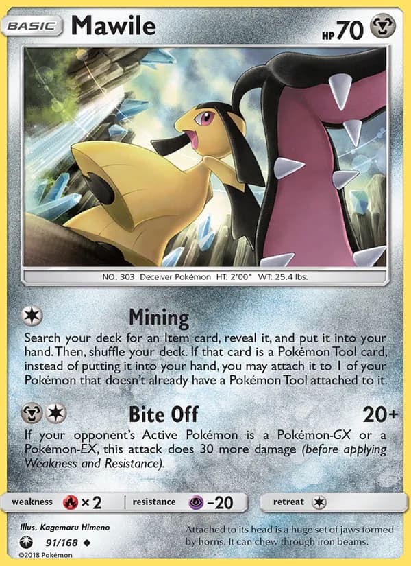 Mawile card in English