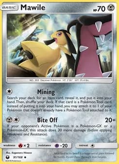 Mawile card in English