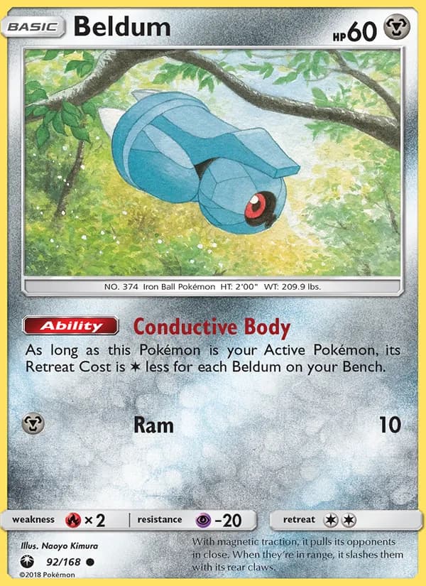 Beldum card in English