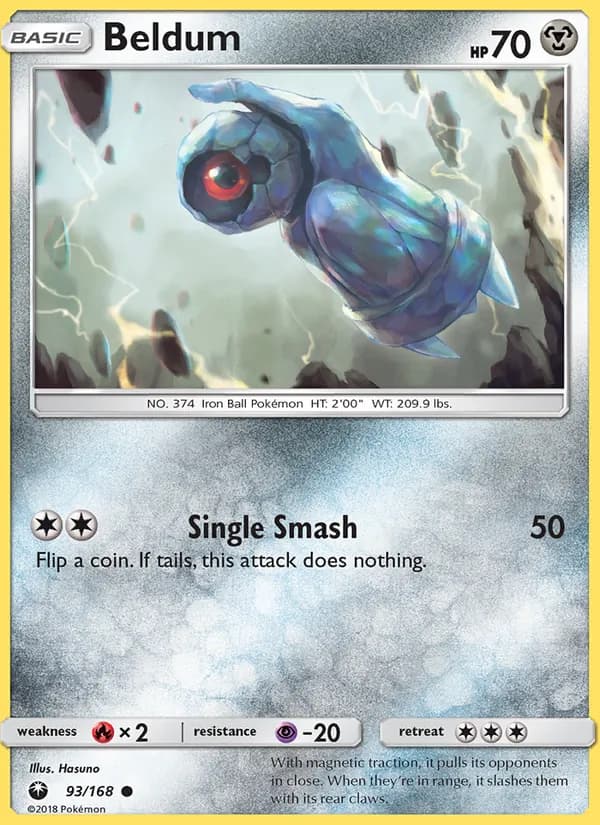 Beldum card in English